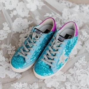 Blue Sequin Authentic Golden Goose